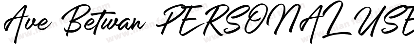 Ave Betwan PERSONAL USE ONLY字体转换